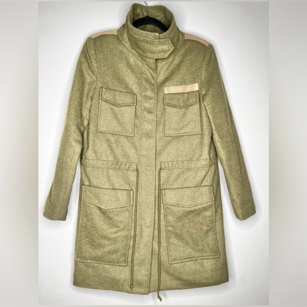 Emerson Fry Army Wool Jacket Parka Trench Coat Size 0 - Picture 4 of 8